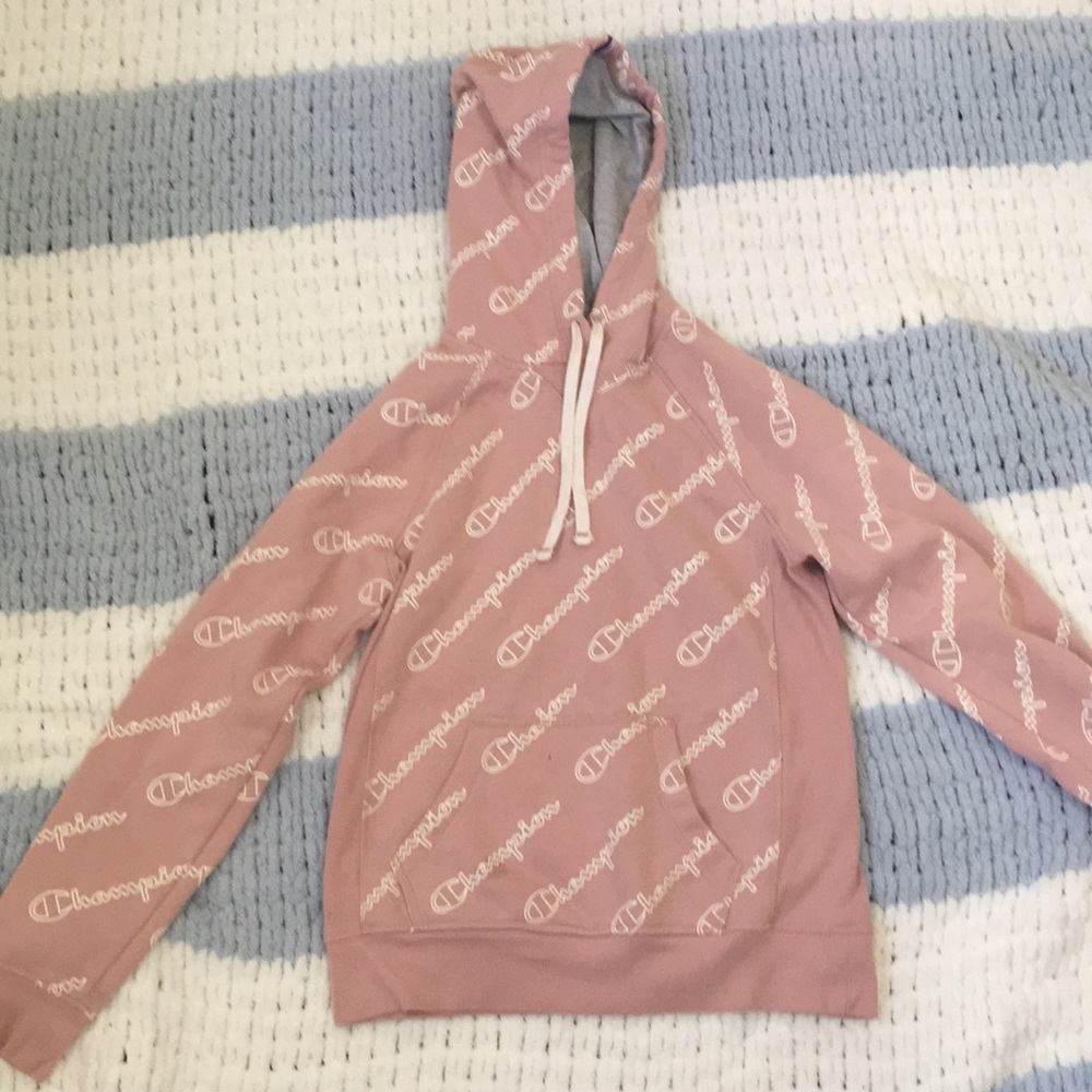 Light Pink Champion Hoodie